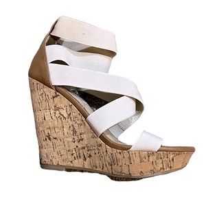 Steve Madden Abbby Platform Wedge Sandals 6